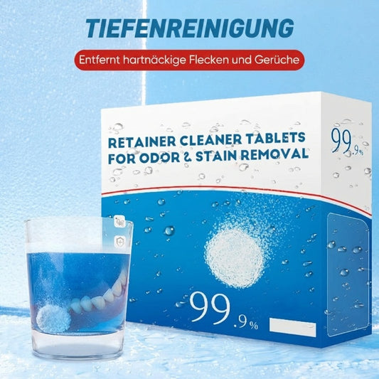 ✨Reinigungstabletten für Zahnspangen zur Beseitigung von Gerüchen und Flecken