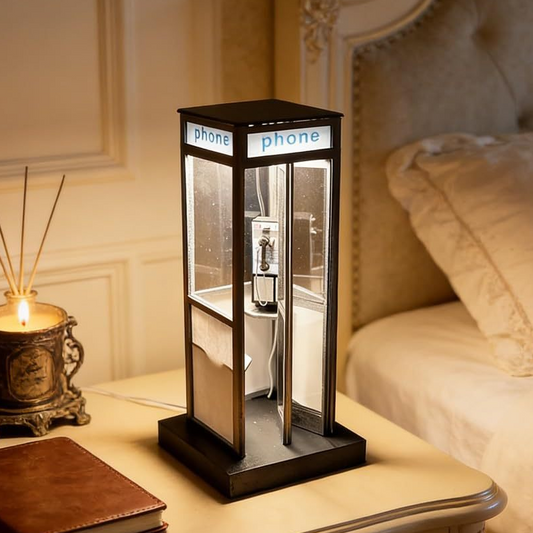 📢📢50 % Rabatt!! ⏰✨Ambientelampe im Vintage-Stil einer Telefonzelle