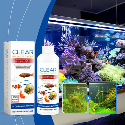 🐠 KAUFE 2, ERHALTE 1 GRATIS! 💧 Wasserklärer für Aquarium – Reduziert Trübung, Unterstützt Klares Wasser & Sicher für Fische 🌿