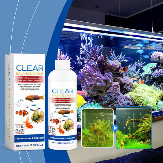 🐠 KAUFE 2, ERHALTE 1 GRATIS! 💧 Wasserklärer für Aquarium – Reduziert Trübung, Unterstützt Klares Wasser & Sicher für Fische 🌿